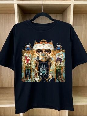 Michael Jackson Dangerous Album Cover Printed T-shirt
